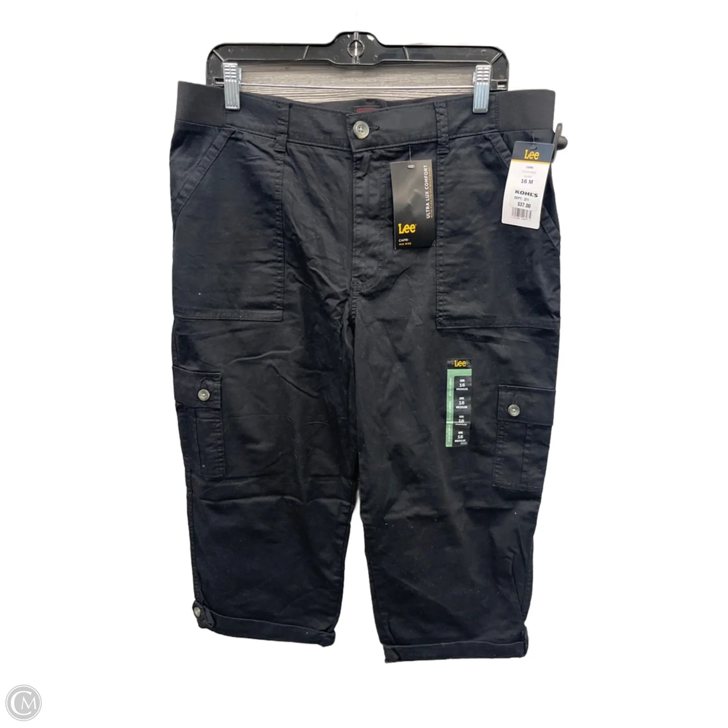 Capris by Lee in Black, Size 16