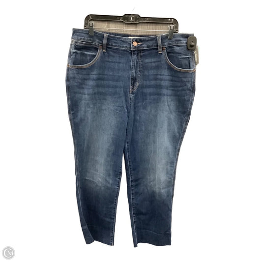 Jeans Cropped By Maurices In Blue Denim, Size: 16