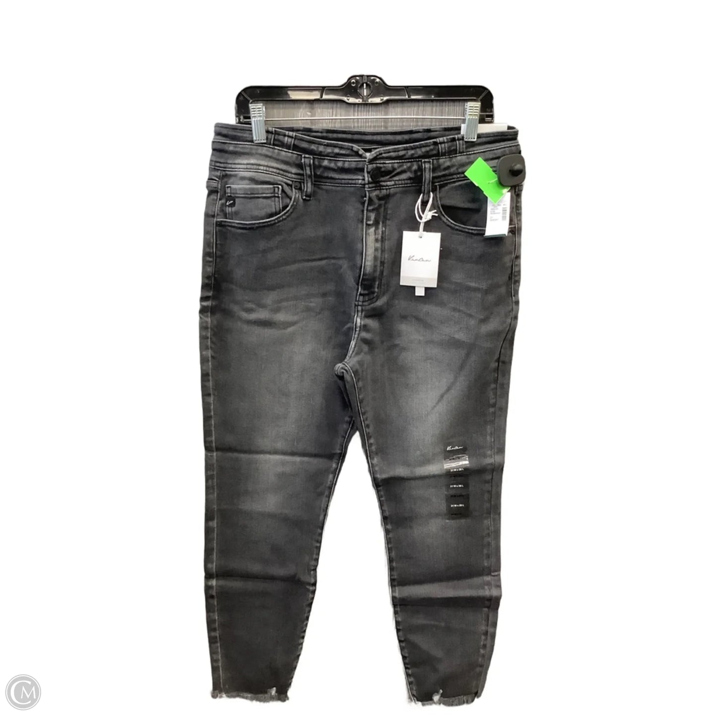 Jeans Skinny By Kancan In Grey Denim, Size: 12