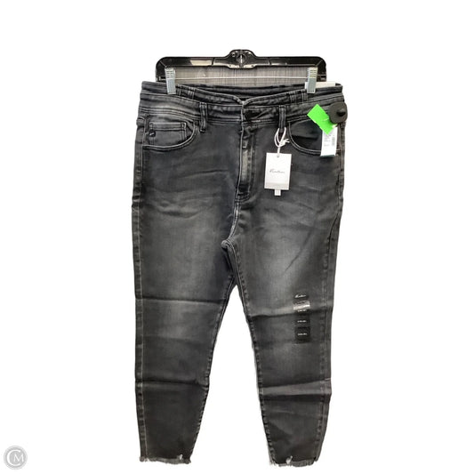 Jeans Skinny By Kancan In Grey Denim, Size: 12