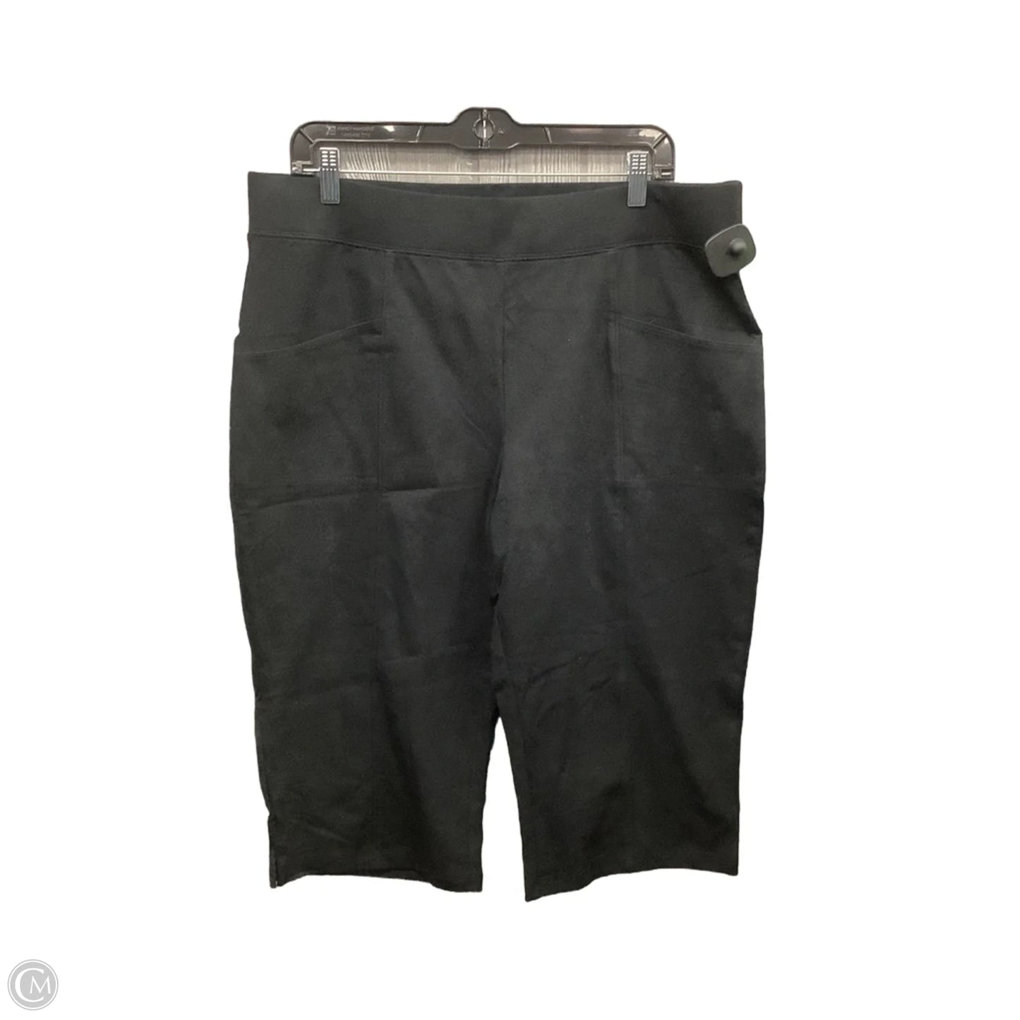 Athletic Capris By D&co. In Black, Size: L