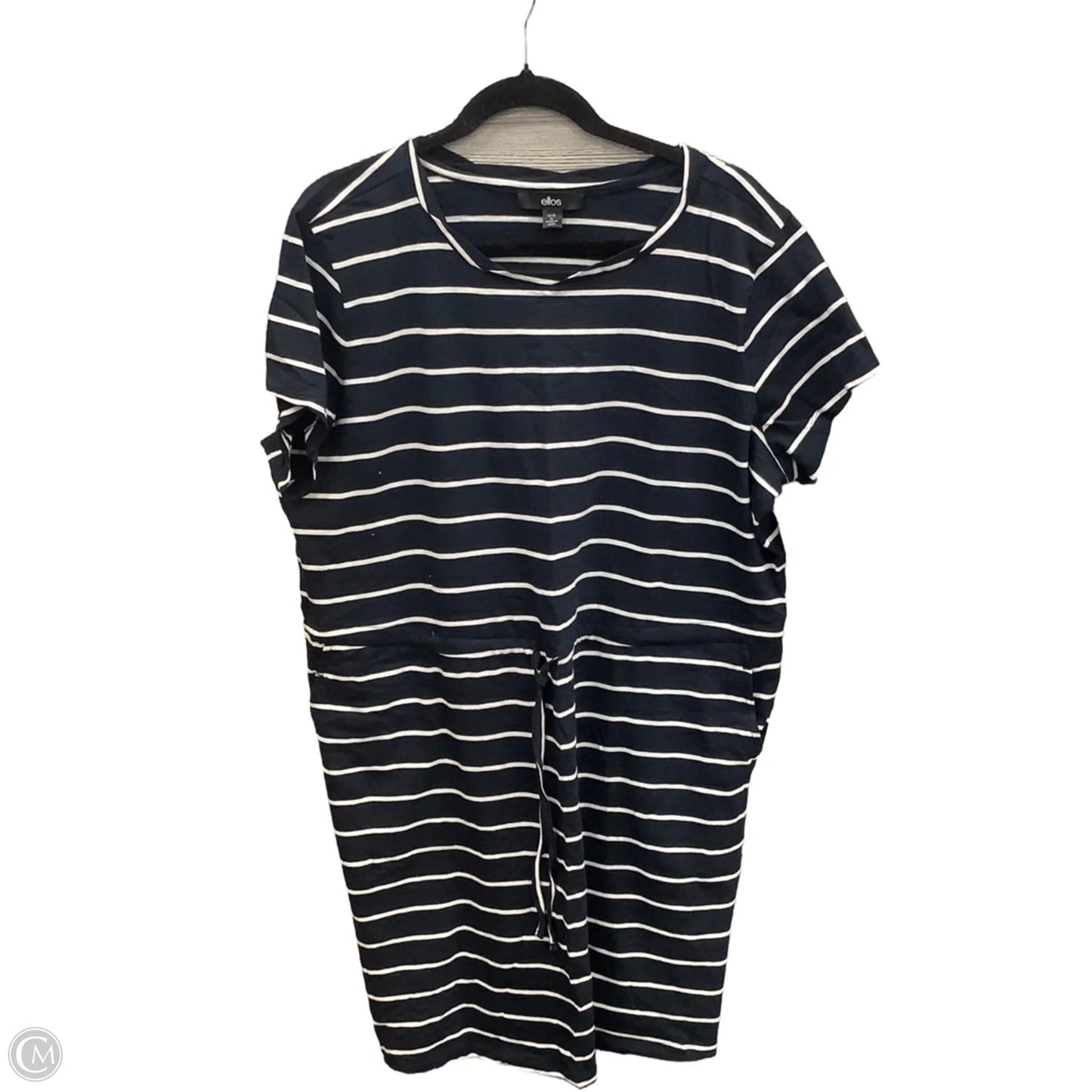 Dress Casual Midi By Ellos In Striped Pattern, Size: Xl