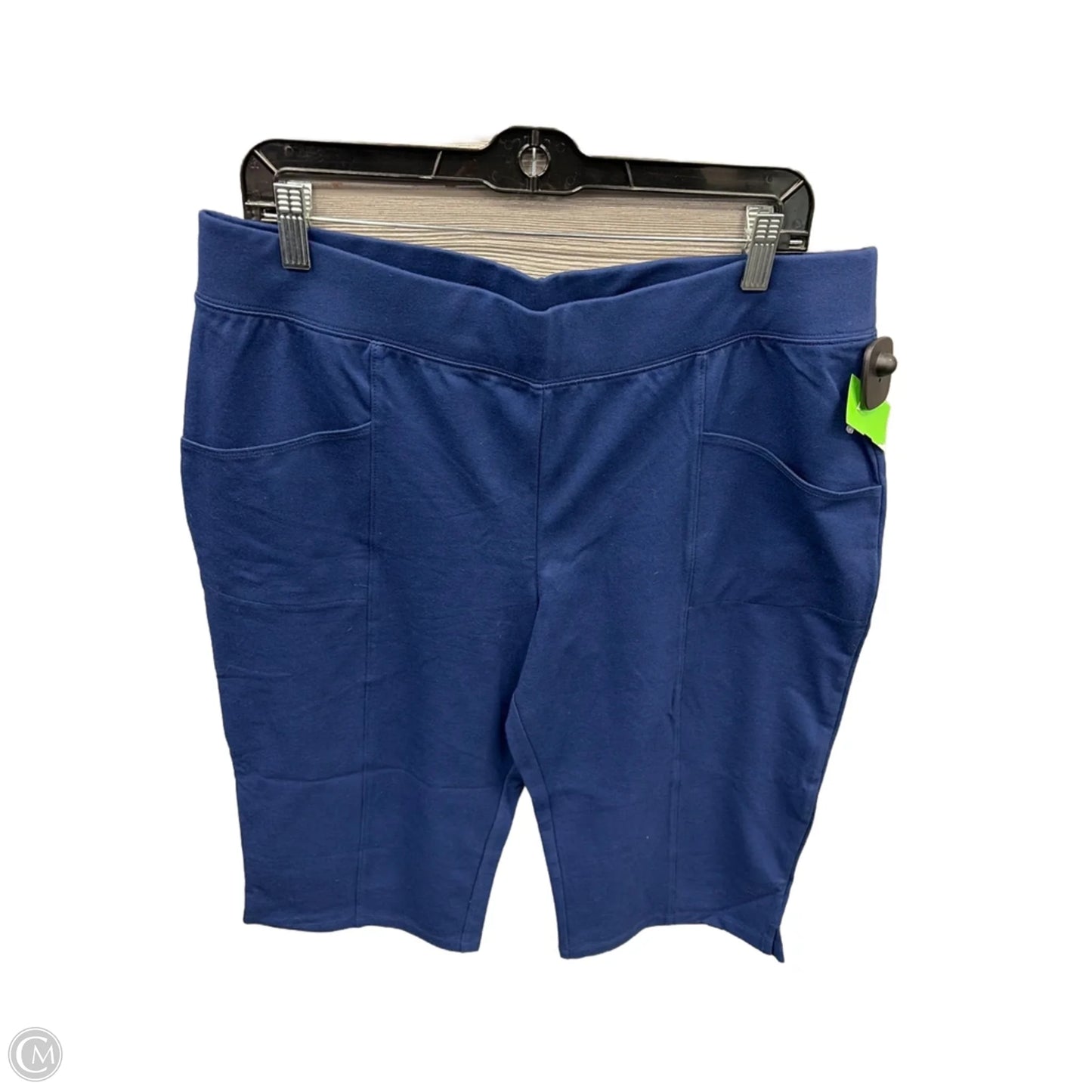 Athletic Capris By D&co. In Blue, Size: L