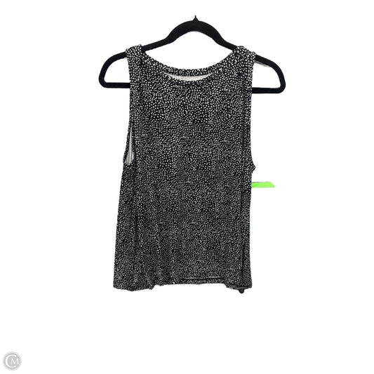 Top Sleeveless By Nine West Apparel In Black & White, Size: Xlp