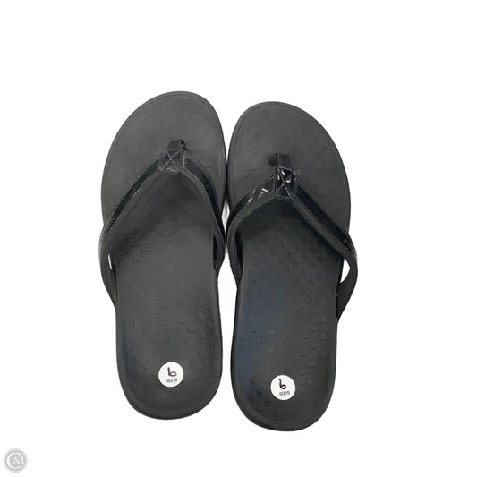 Sandals Flip Flops By Vionic In Black, Size: 9