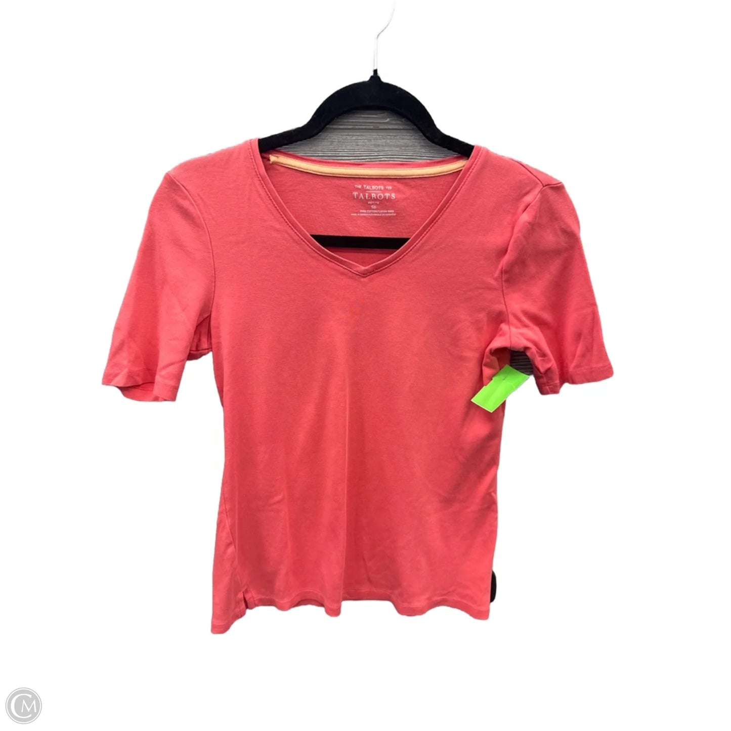 Top Short Sleeve Basic By Talbots In Pink, Size: Sp
