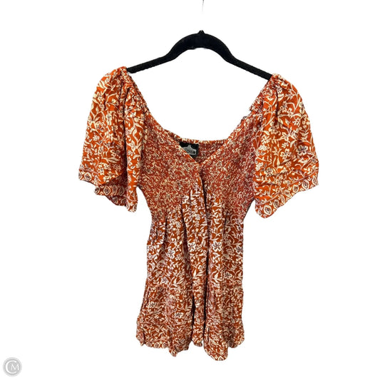 Dress Casual Midi By Angie In Orange, Size: L