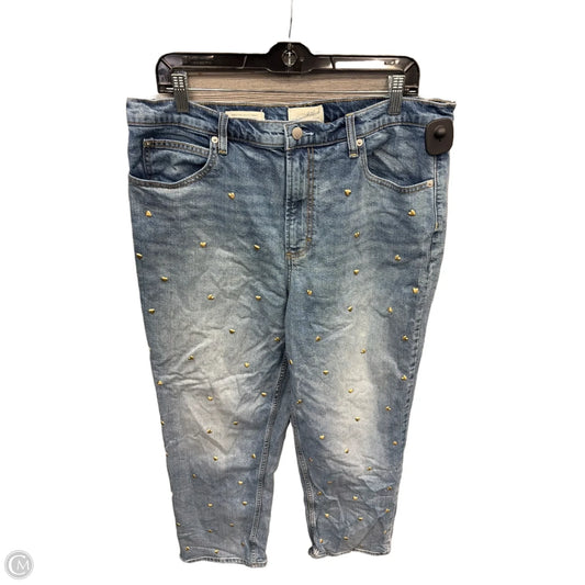 Jeans Straight By Universal Thread In Blue Denim, Size: 16