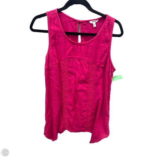Top Sleeveless By Sonoma In Pink, Size: M