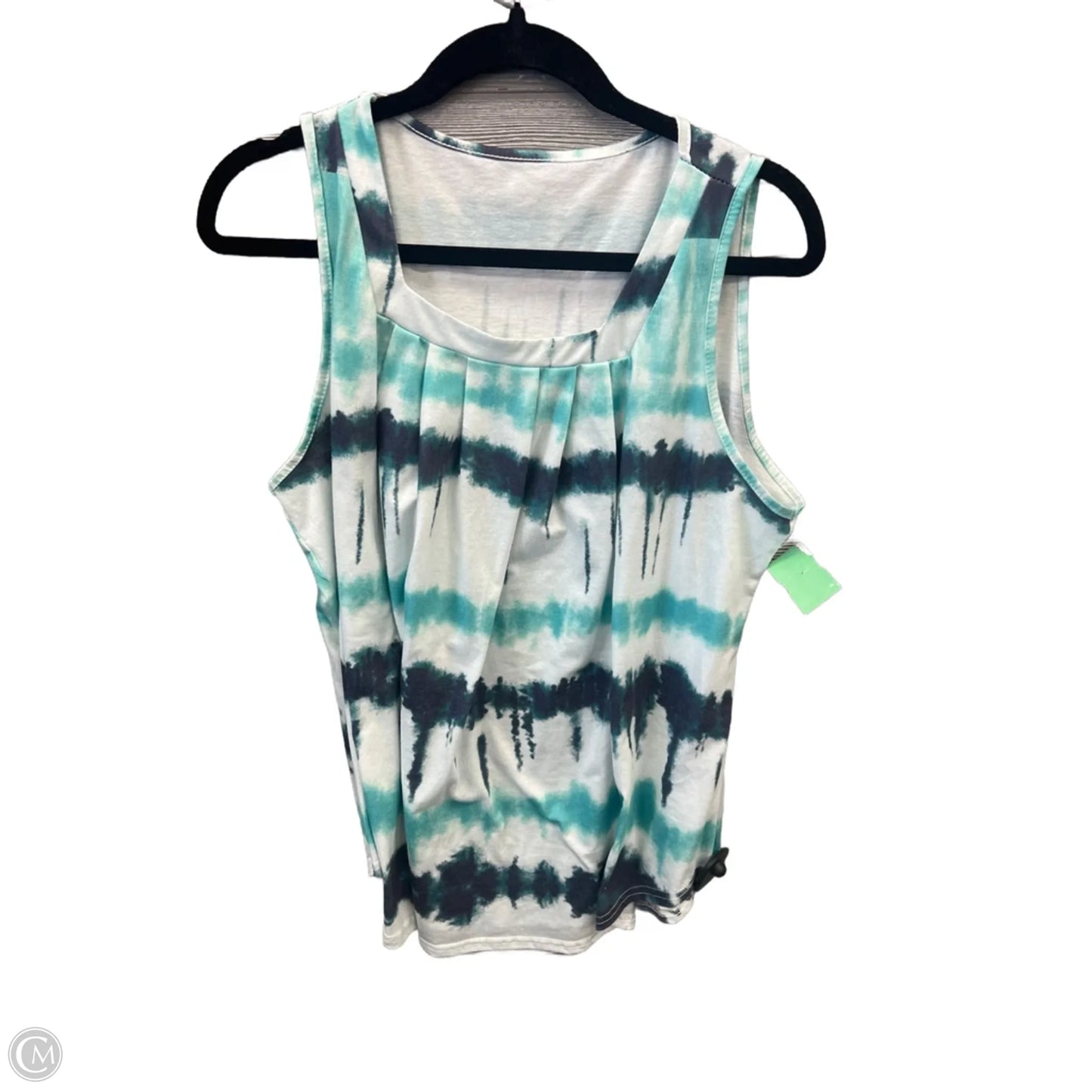 Top Sleeveless By Clothes Mentor In Blue & Green, Size: Xl
