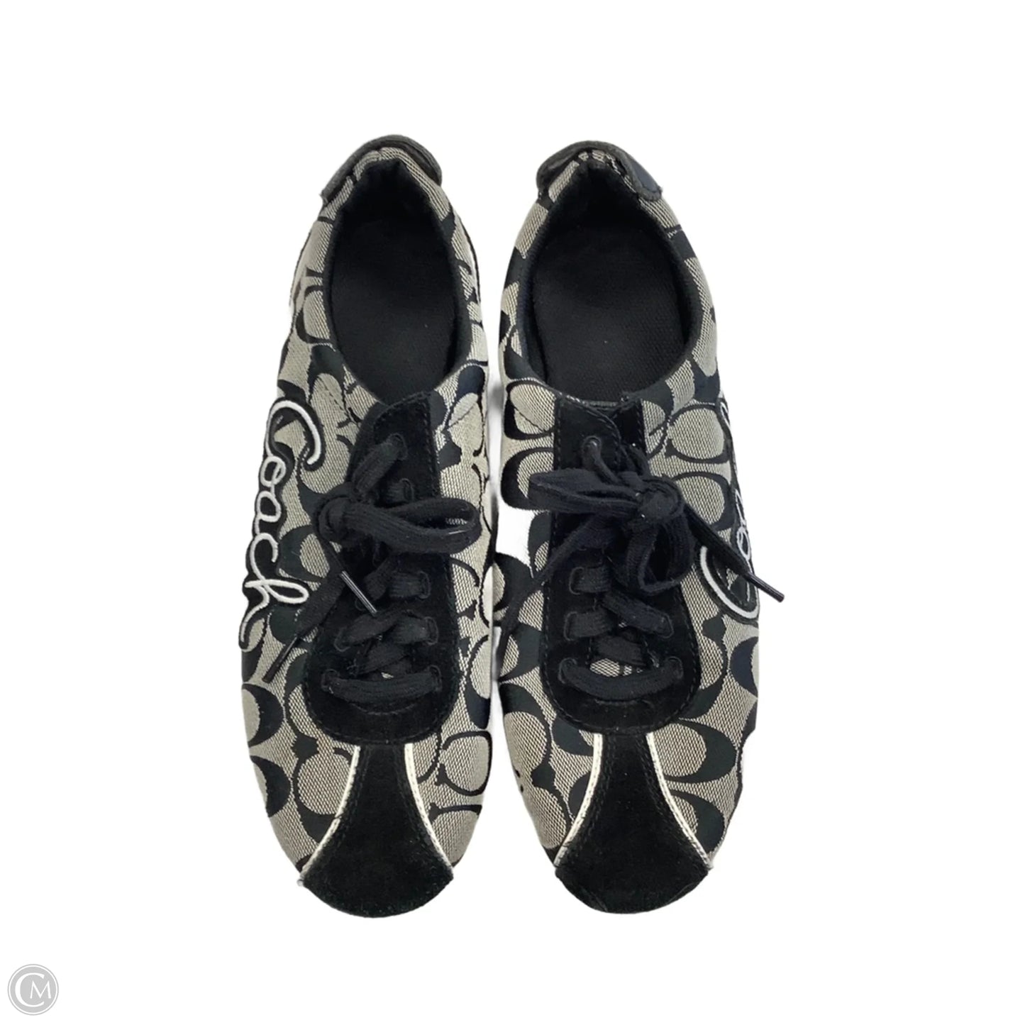 Shoes Designer By Coach In Black & Grey, Size: 9.5
