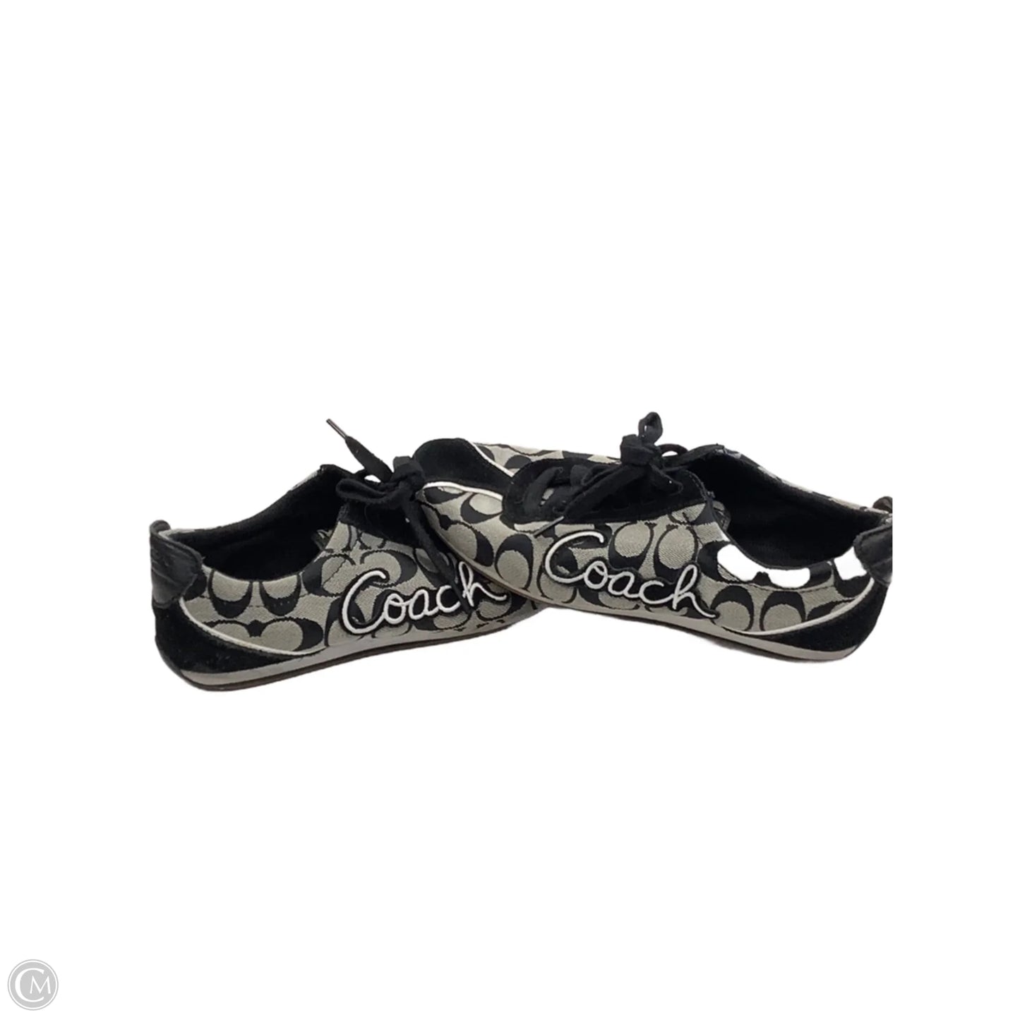 Shoes Designer By Coach In Black & Grey, Size: 9.5