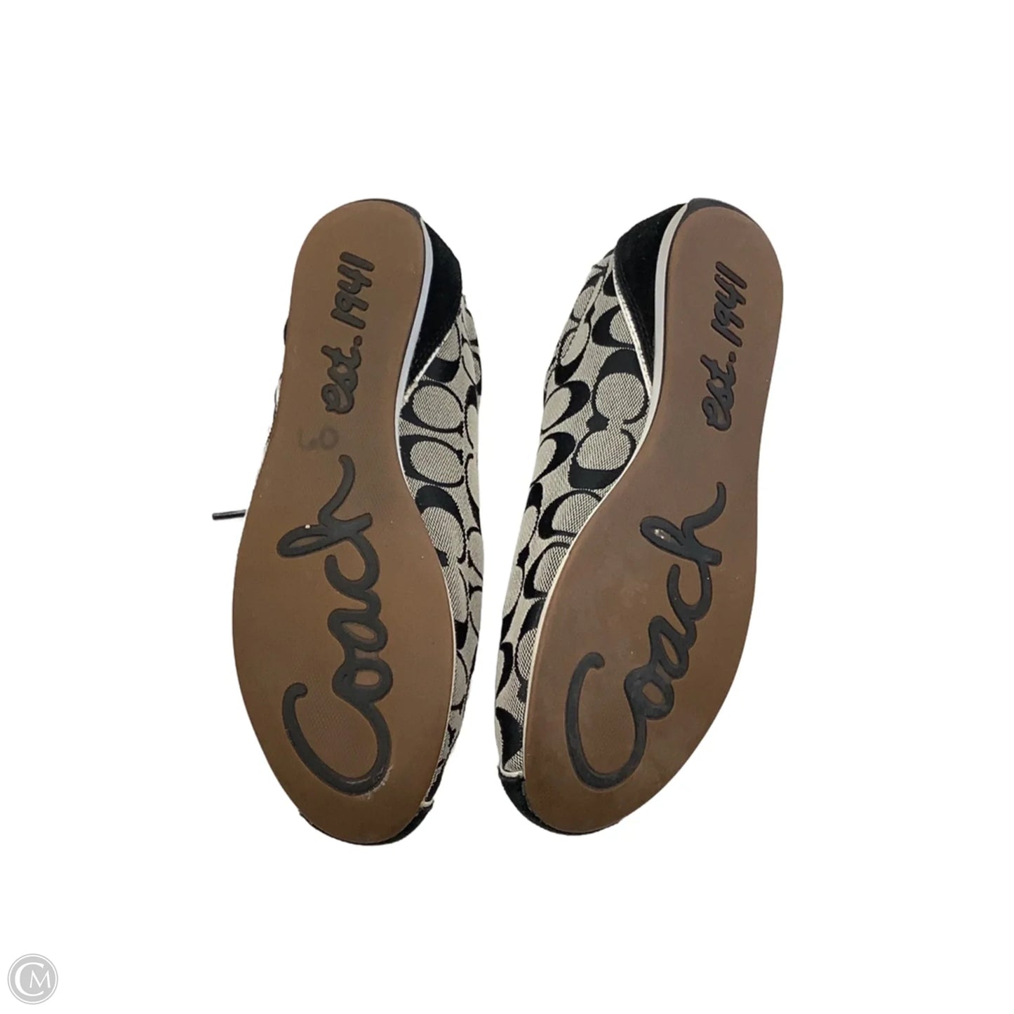 Shoes Designer By Coach In Black & Grey, Size: 9.5