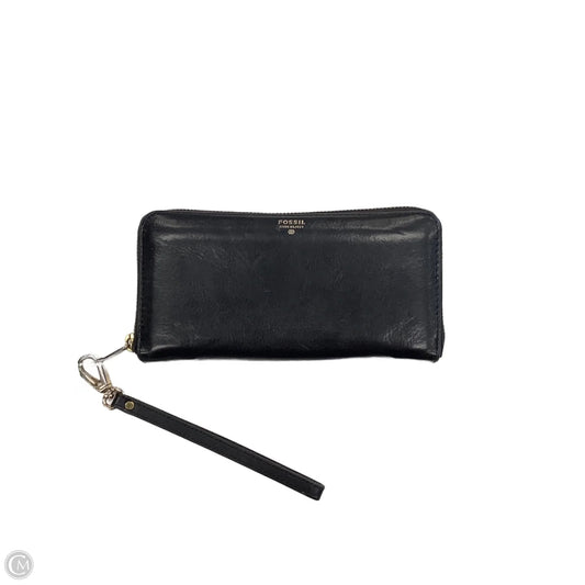 Wallet Leather By Fossil, Size: Medium