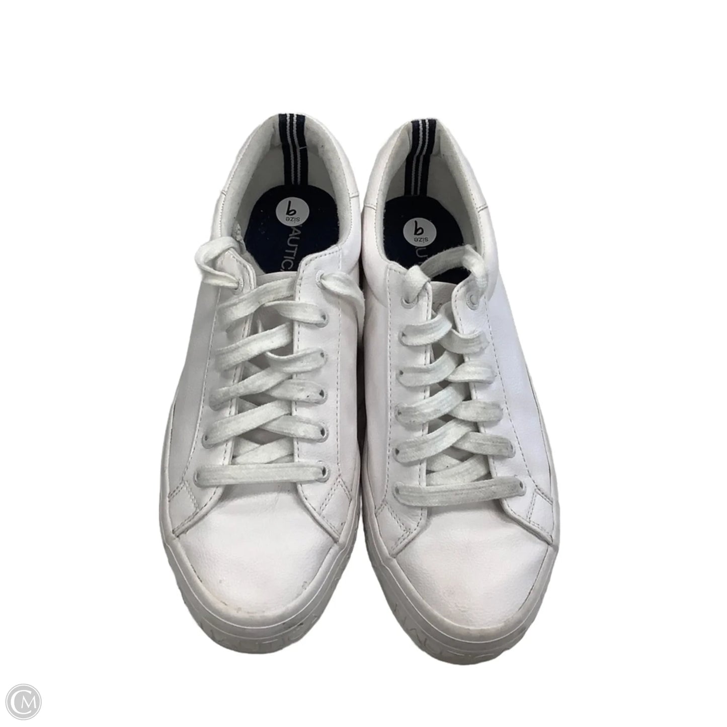 Shoes Sneakers By Nautica In White, Size: 9