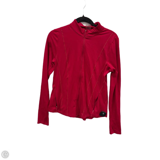 Athletic Top Long Sleeve Collar By Calia In Red, Size: L