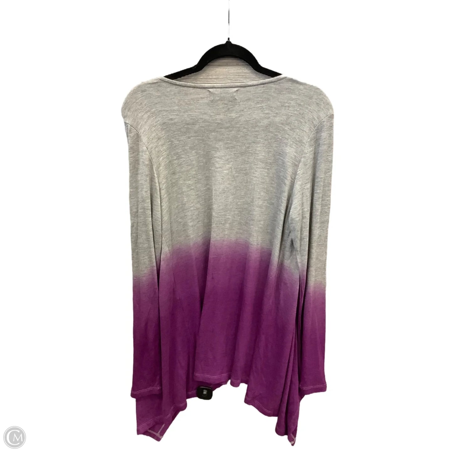 Cardigan By Christopher And Banks In Grey & Purple, Size: S