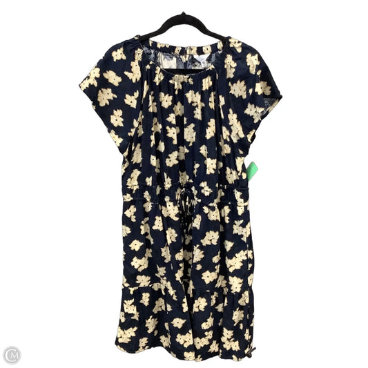 Dress Casual Midi By Time And Tru In Blue, Size: Xxl