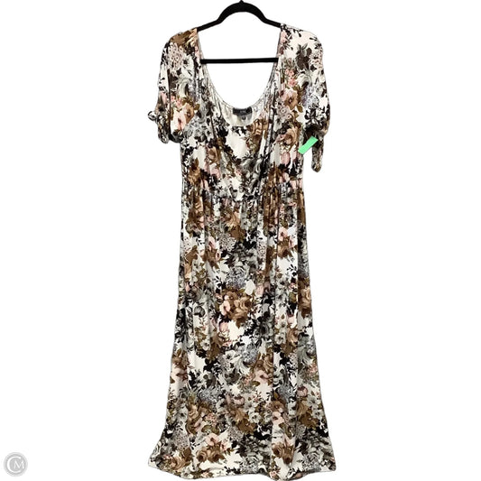 Dress Casual Maxi By Vibe In Floral Print, Size: 3x