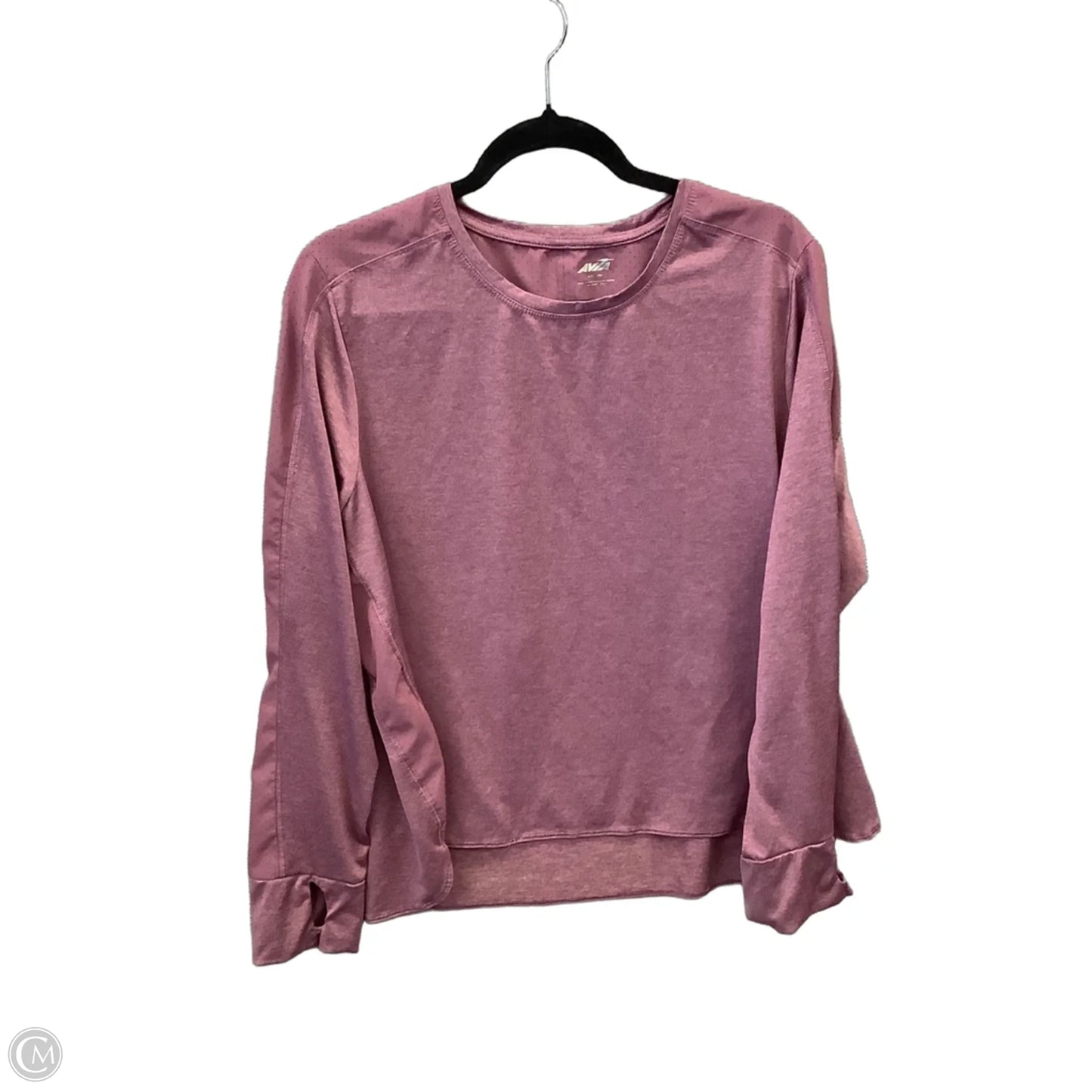 Athletic Top Long Sleeve Crewneck By Avia In Purple, Size: Xxl