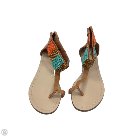 Sandals Flats By Shoedazzle In Brown, Size: 7.5