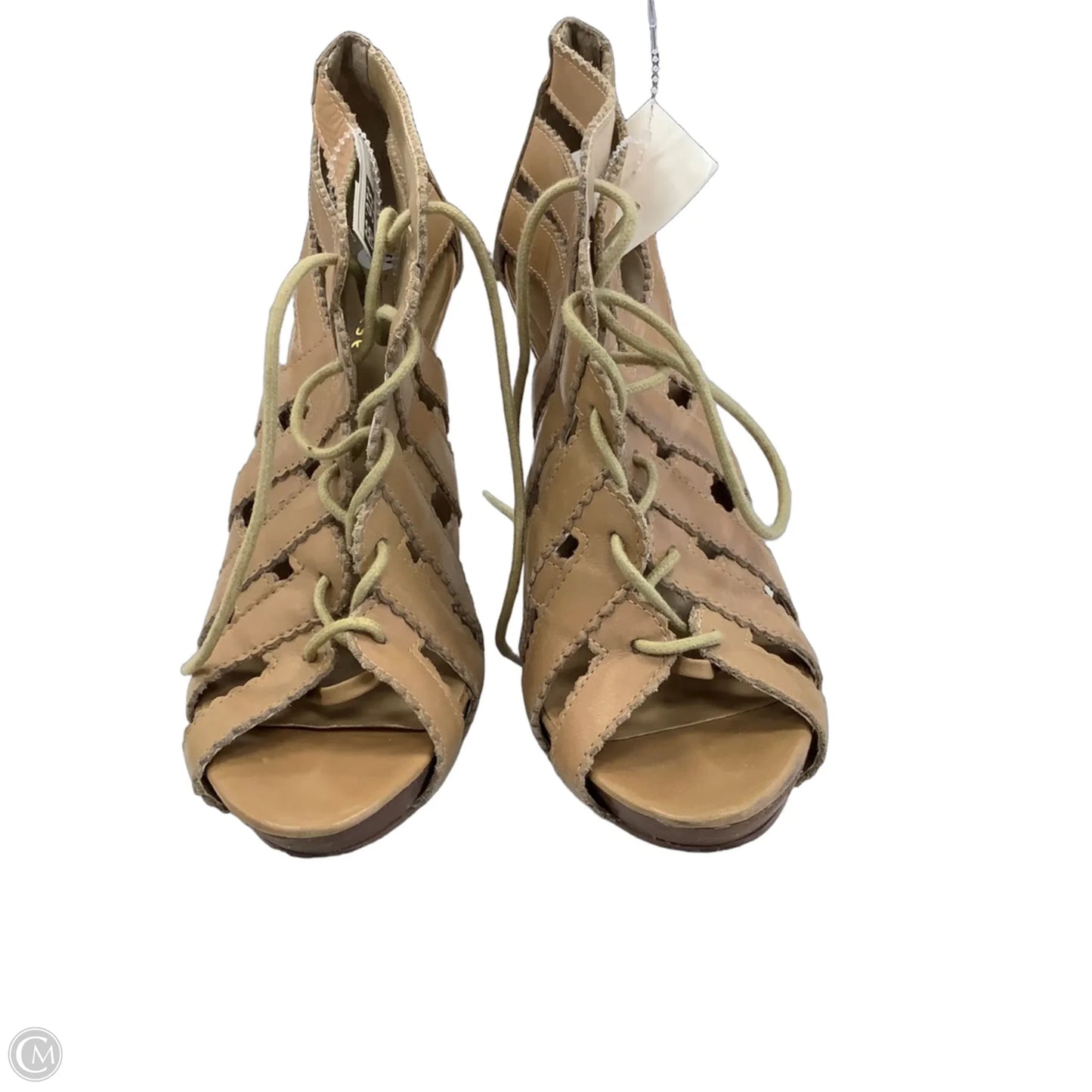 Sandals Heels Stiletto By Chinese Laundry In Brown, Size: 7.5