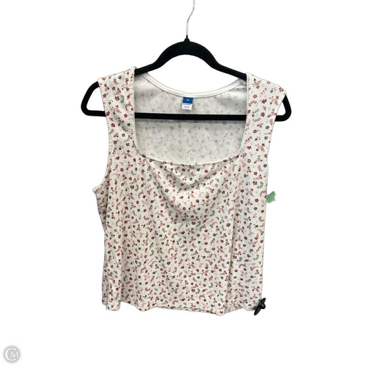 Top Sleeveless By Old Navy In Floral Print, Size: 2x