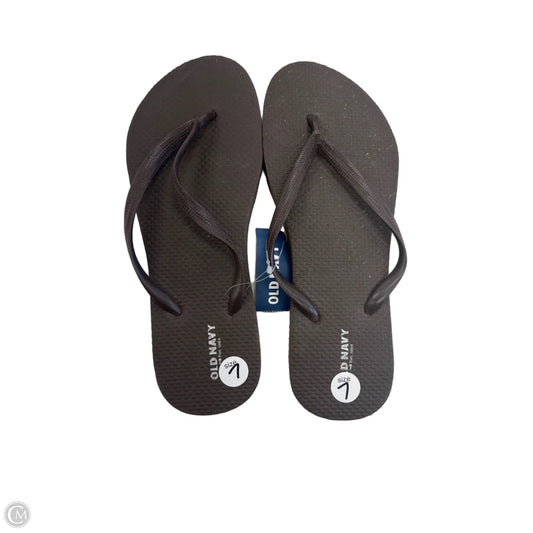 Sandals Flip Flops By Old Navy In Brown, Size: 7