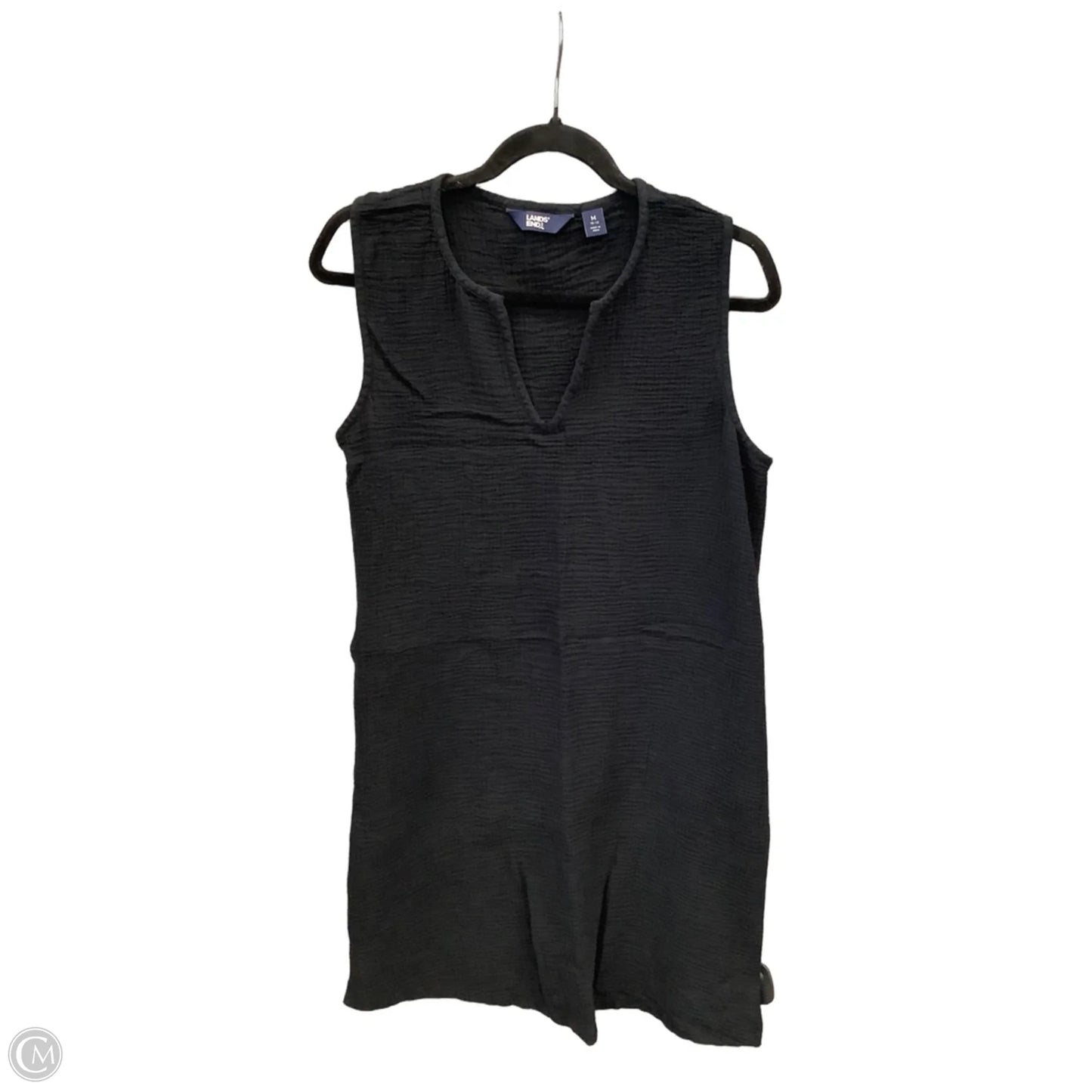 Dress Casual Midi By Lands End In Black, Size: M