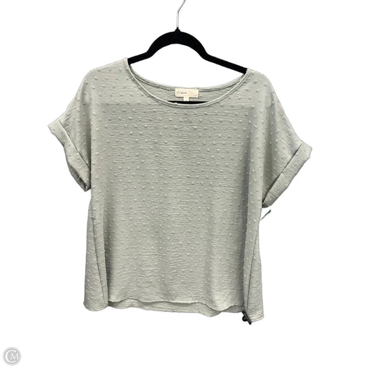 Top Short Sleeve By Perfect Peach In Green, Size: M