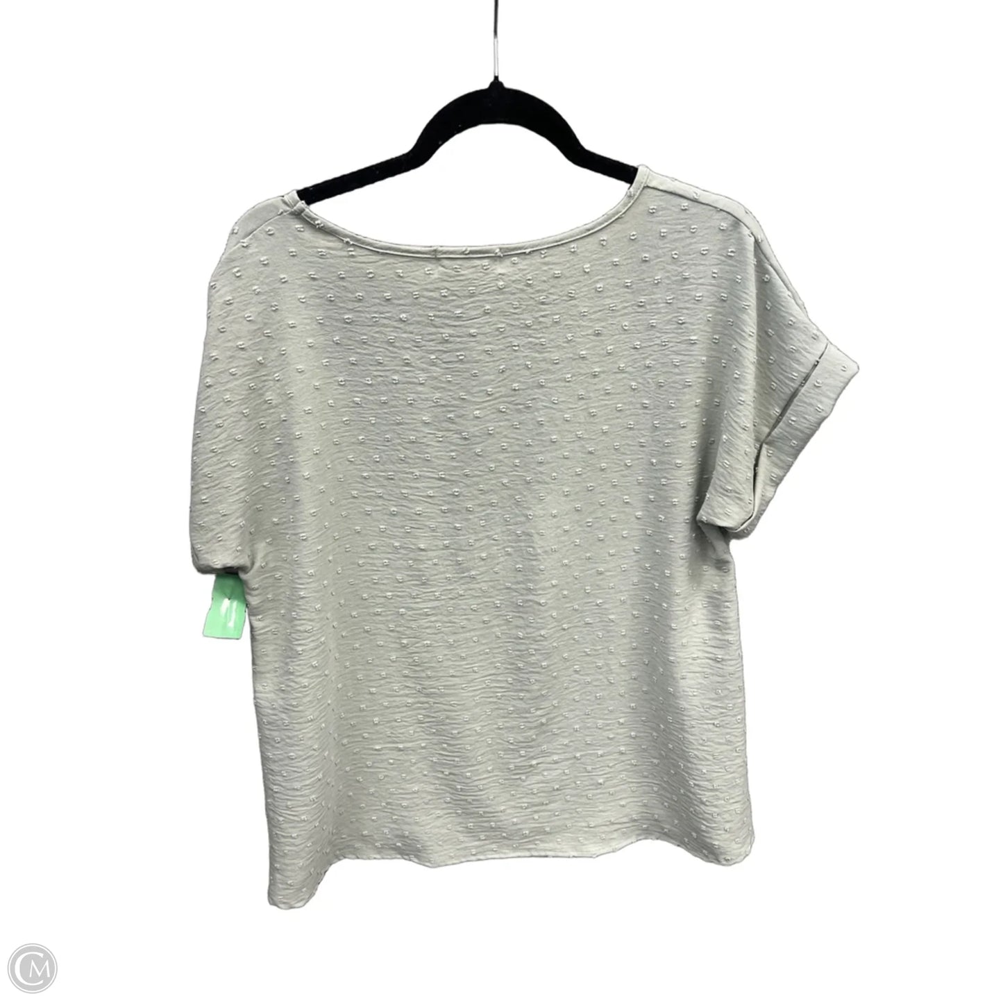 Top Short Sleeve By Perfect Peach In Green, Size: M