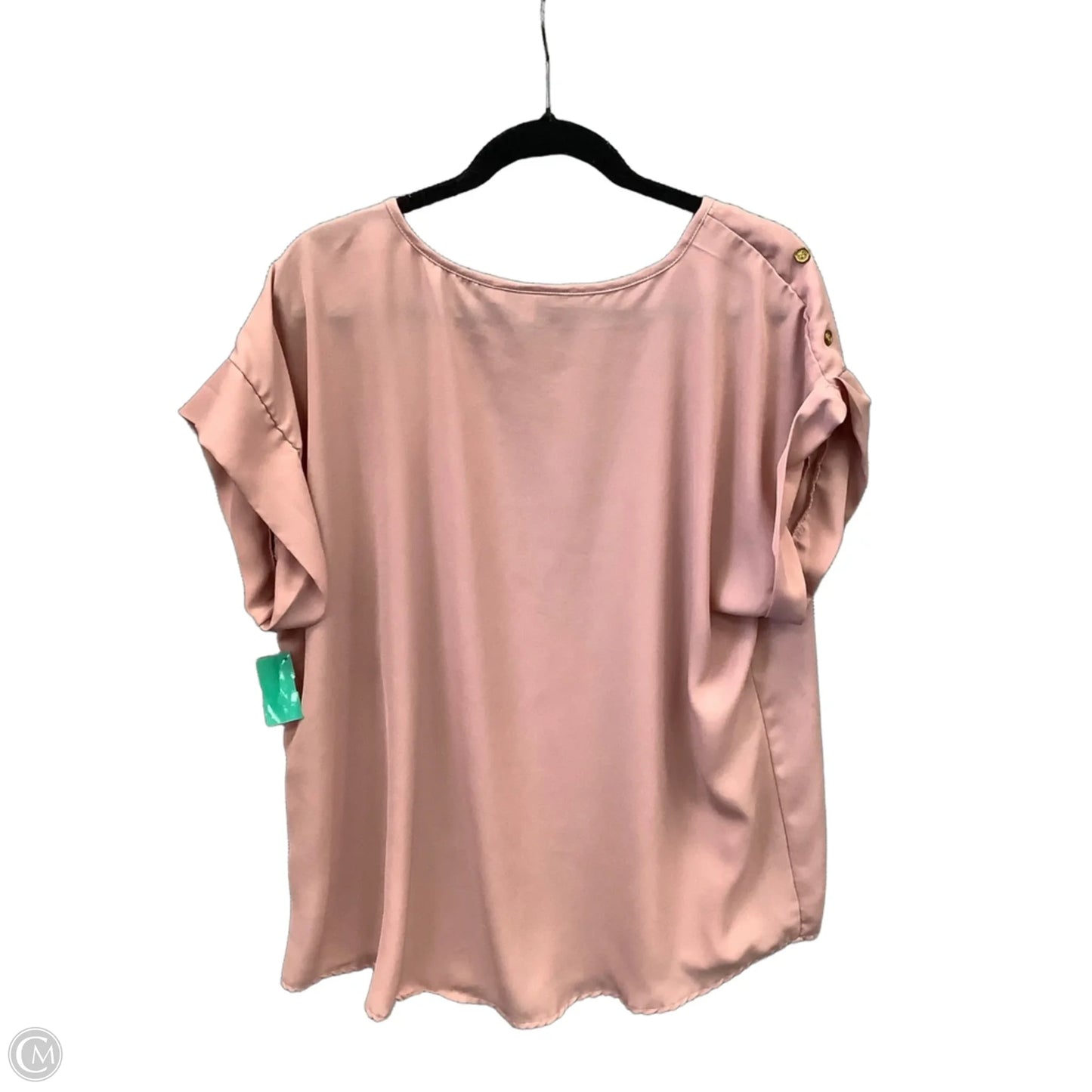 Top Short Sleeve By Clothes Mentor In Pink, Size: 2x