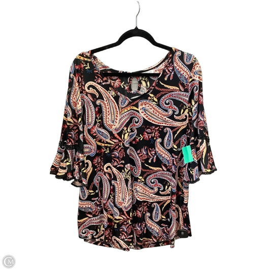 Top Long Sleeve By Clothes Mentor In Black, Size: 2x