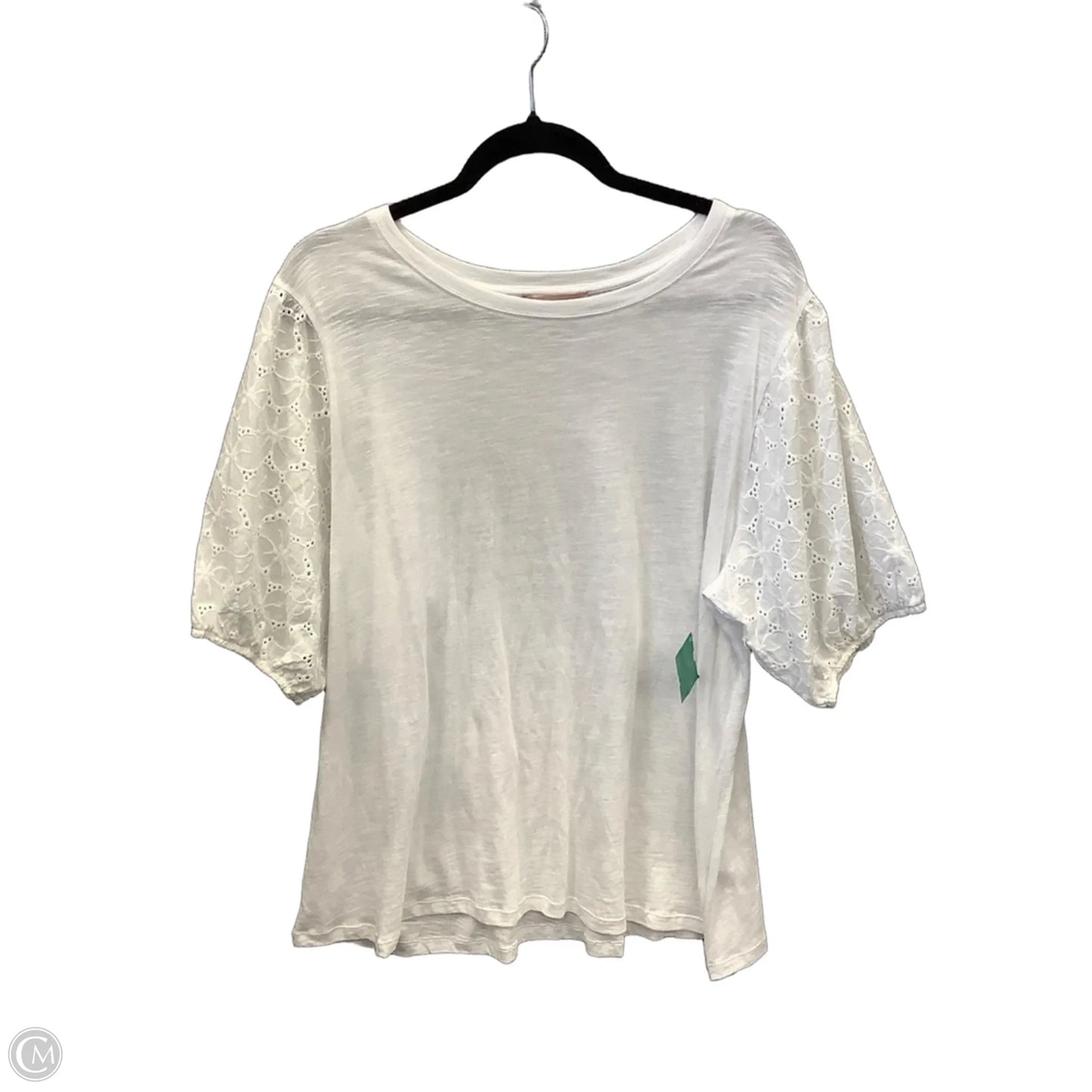 Top Short Sleeve By Philosophy In White, Size: 2x