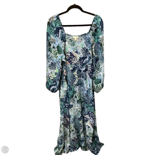 Dress Casual Maxi By Terra & Sky In Blue, Size: 1x