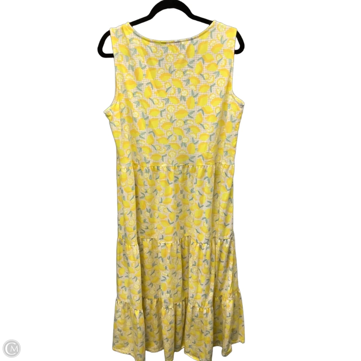 Dress Casual Maxi By Lands End In Yellow, Size: 1x