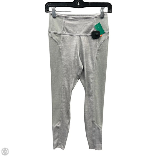 Athletic Leggings By Nike Apparel In Grey, Size: S