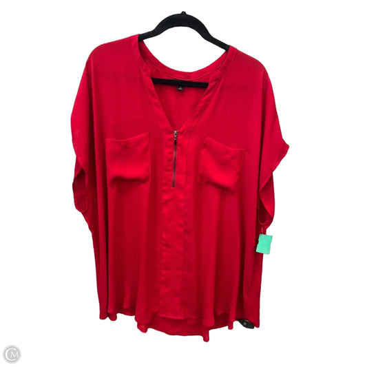 Top Short Sleeve By Torrid In Red, Size: 3x
