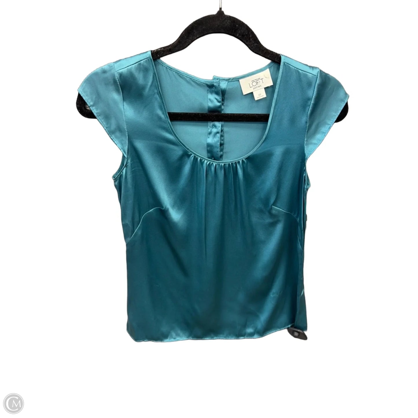 Top Short Sleeve By Loft In Blue, Size: Xsp