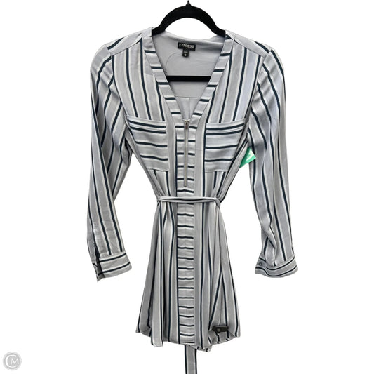 Dress Casual Midi By Express In Blue, Size: Xs