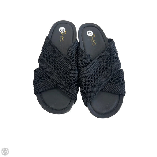 Sandals Heels Platform By Clothes Mentor In Black, Size: 10