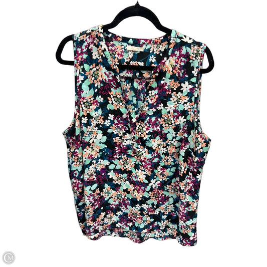 Top Sleeveless By Maurices In Multi-colored, Size: 2x