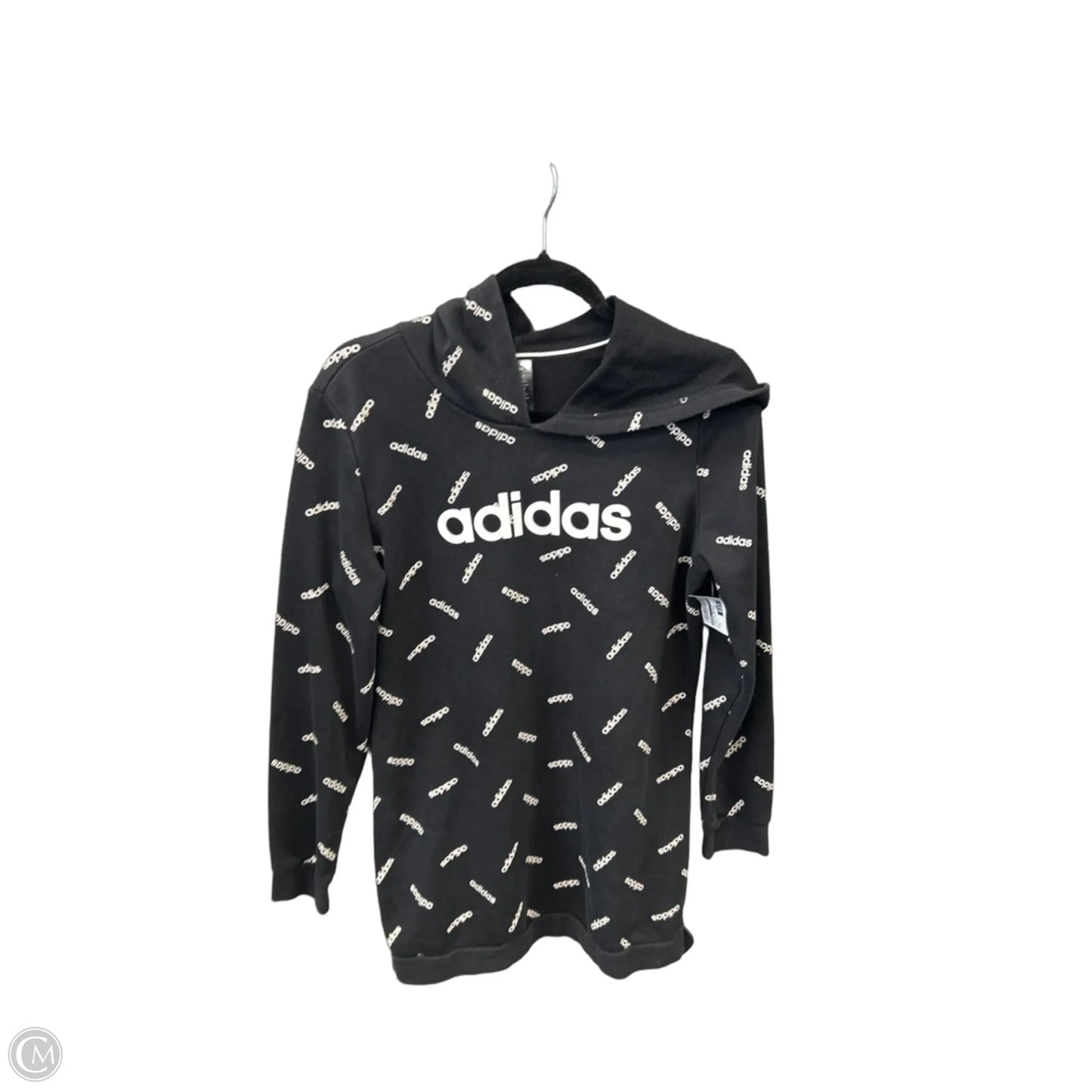 Athletic Dress By Adidas In Black & White, Size: M