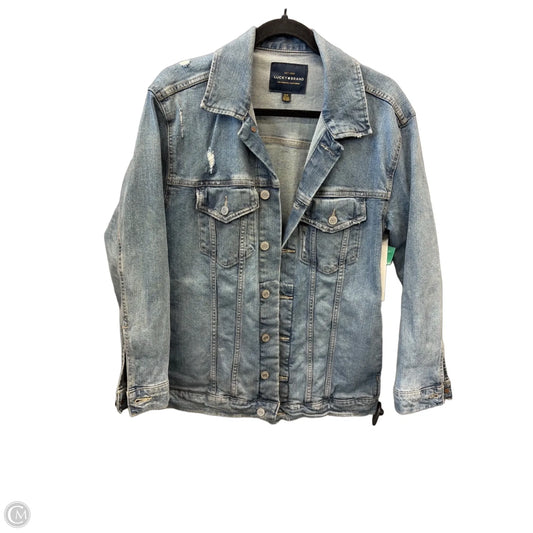 Jacket Denim By Lucky Brand In Blue Denim, Size: Sp