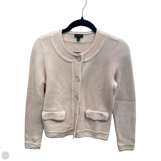Sweater Cardigan By Talbots In Pink, Size: S