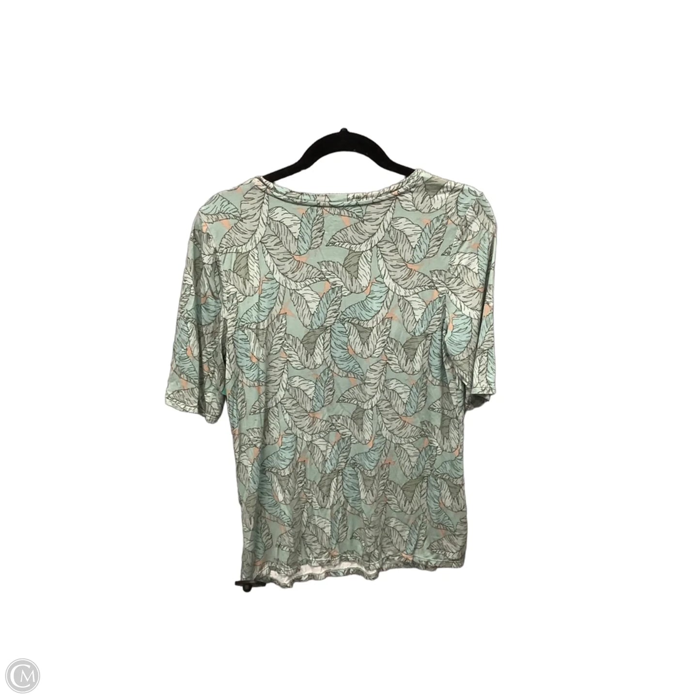 Top Short Sleeve By Nine West Apparel In Green, Size: M