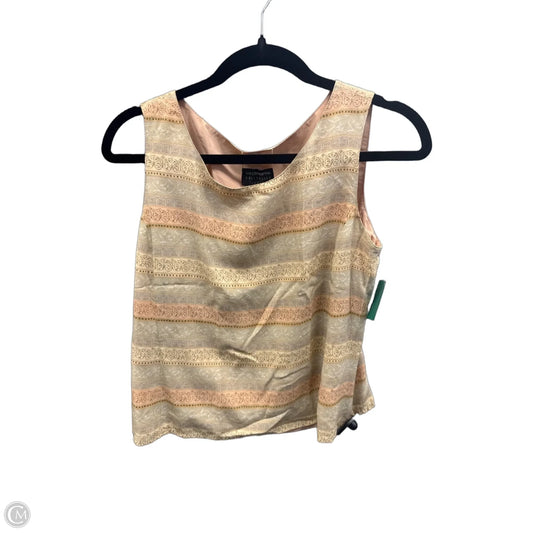 Top Sleeveless By Liz Claiborne In Tan, Size: Mp