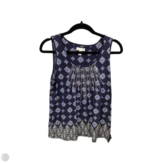 Top Sleeveless By Charter Club In Blue, Size: Mp
