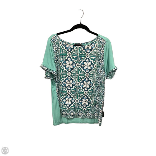 Top Short Sleeve By Limited In Teal, Size: Xl