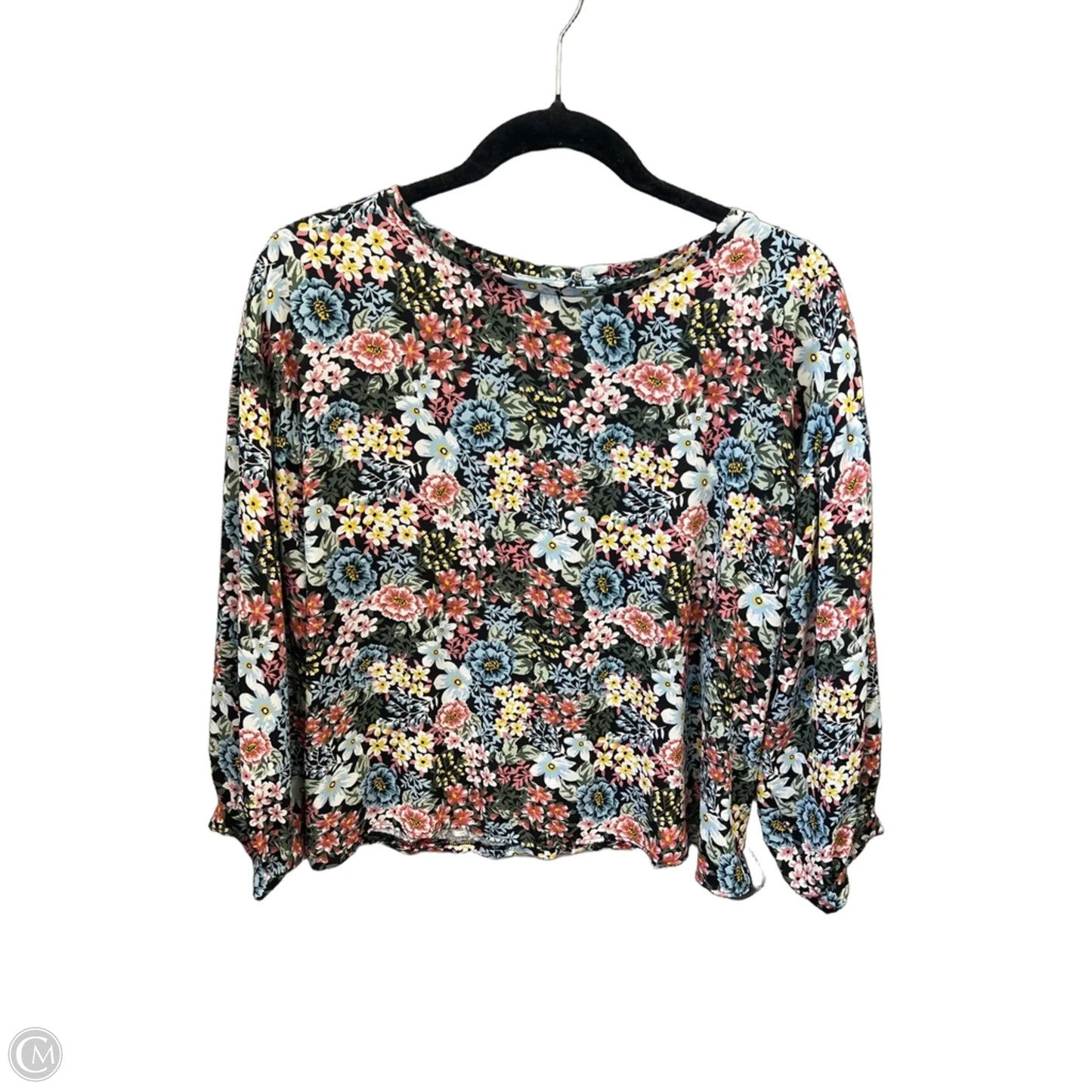 Top Long Sleeve By Loft In Floral Print, Size: S